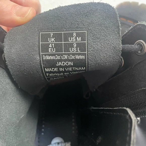 DR.MARTEN JADON- Black leather combat boots - Picture 4 of 4